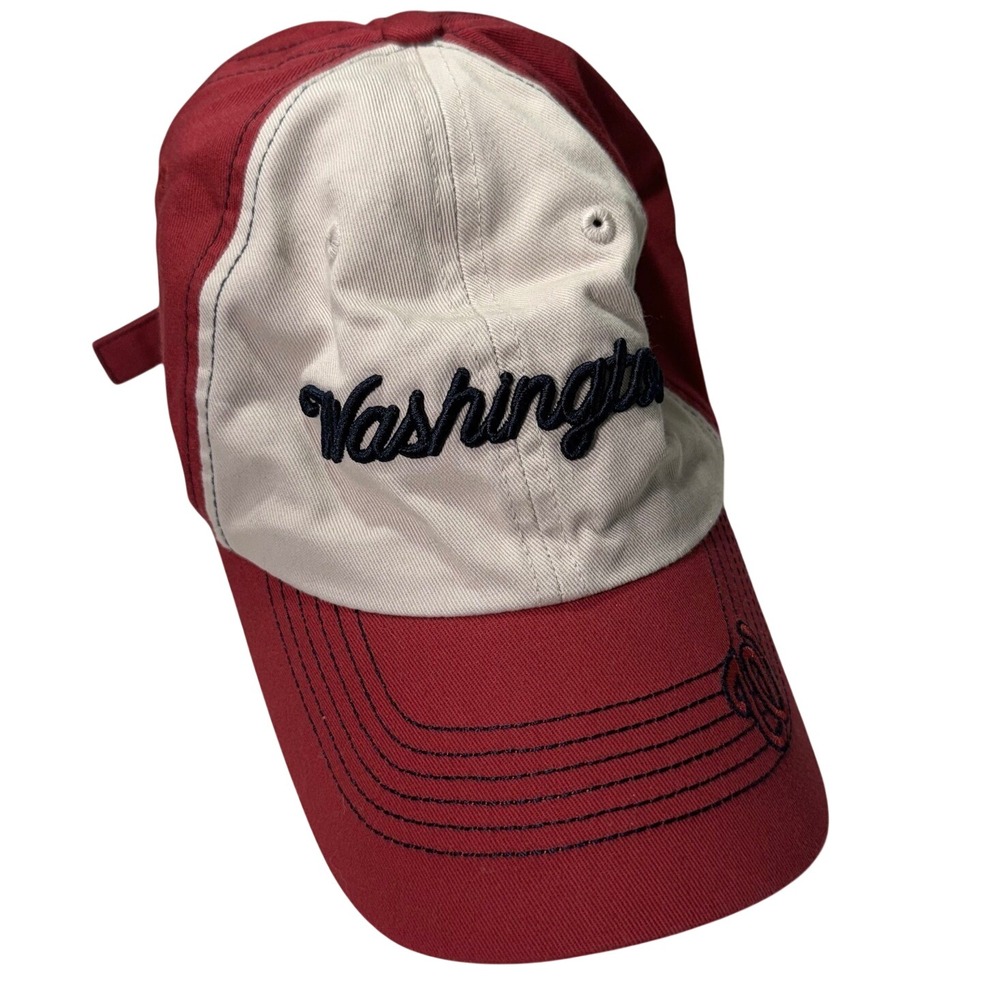 Fan Favorite Washington Nationals MLB‎ Baseball Cap Red White Adjustable Hat